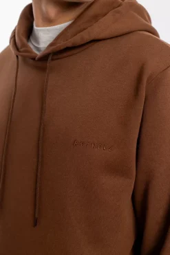 Logo Hoodie Bio Baumwolle - Braun