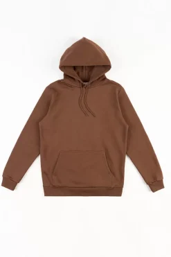 Logo Hoodie Bio Baumwolle - Braun