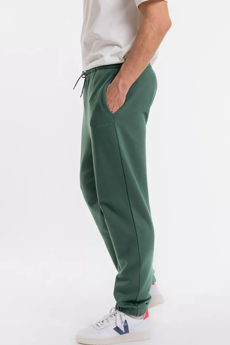 Logo Sweatpants Aus Bio-Baumwolle Grun