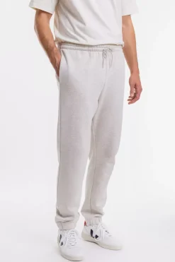 Logo Sweatpants Aus Bio-Baumwolle Grau Meliert
