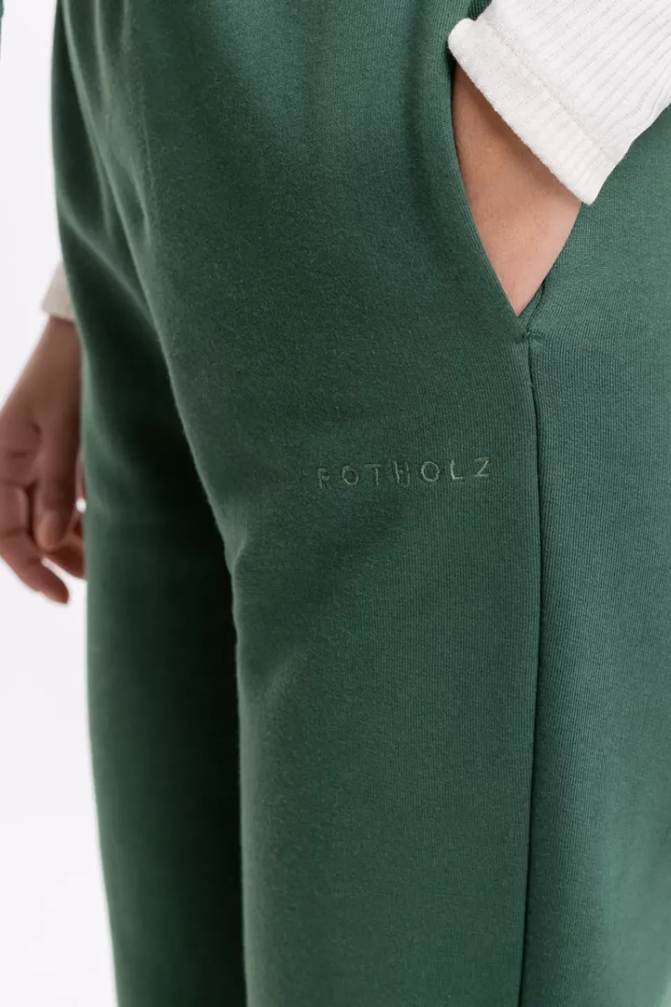 Logo Sweatpants Aus Bio-Baumwolle Grun