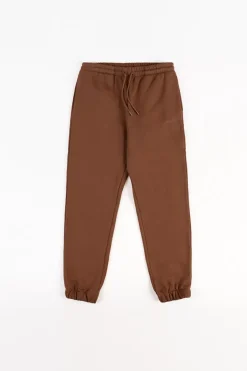 Logo Sweatpants Bio Baumwolle - Braun