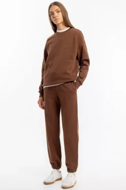 Logo Sweatpants Bio Baumwolle - Braun
