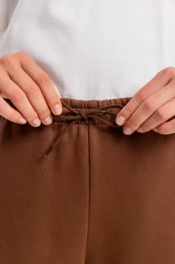 Logo Sweatpants Bio Baumwolle - Braun