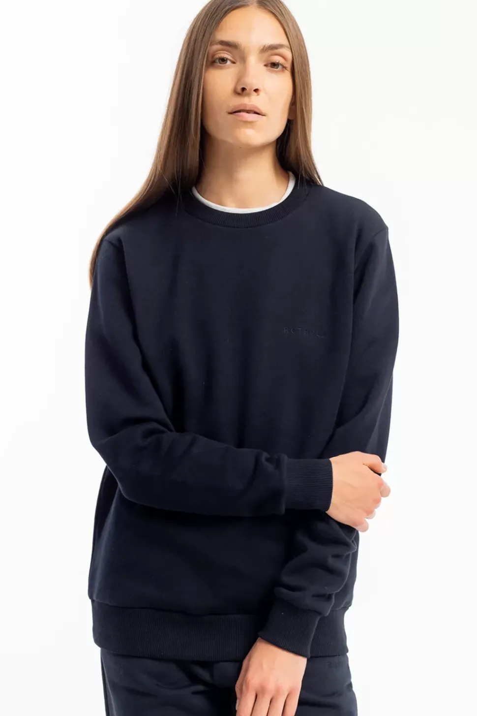 Logo Sweatshirt Bio Baumwolle - Schwarz