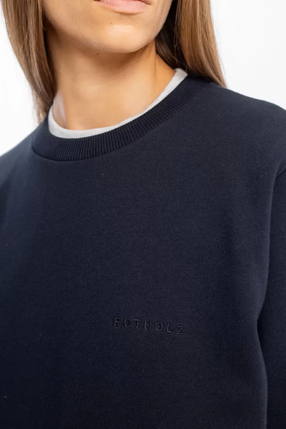 Logo Sweatshirt Bio Baumwolle - Schwarz