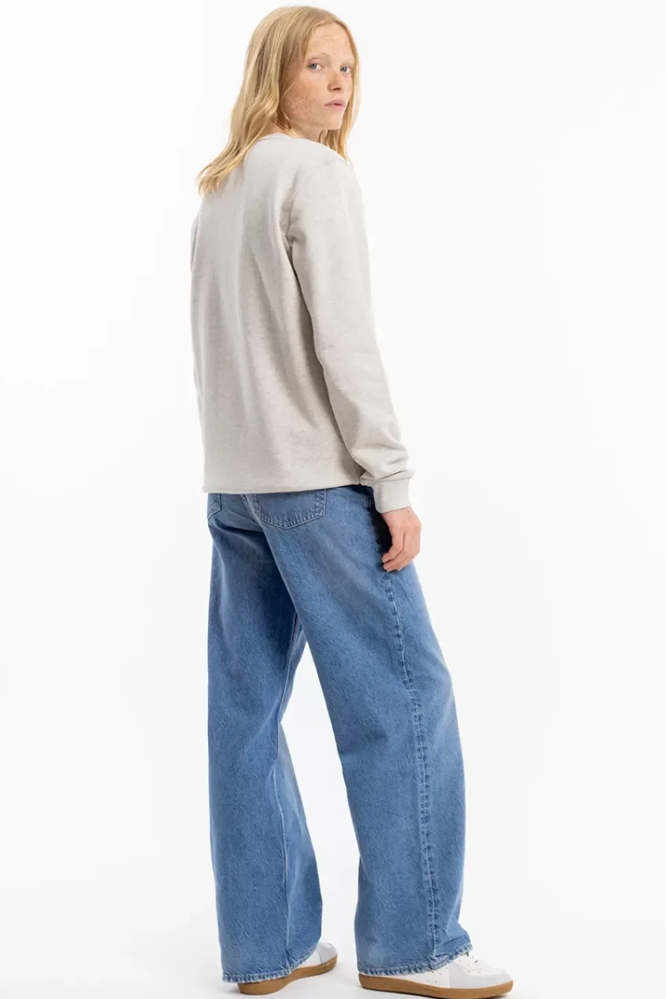 Logo Sweatshirt Bio Baumwolle - Grau