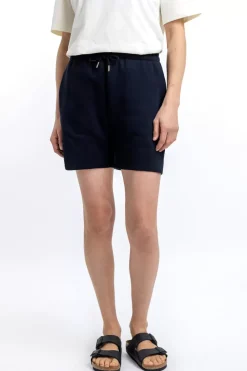 Logo Sweatshorts Aus Bio-Baumwolle Schwarz