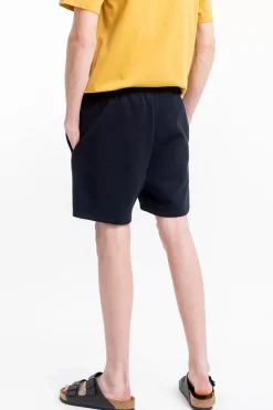 Logo Sweatshorts Aus Bio-Baumwolle Schwarz