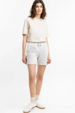 Logo Sweatshorts Aus Bio-Baumwolle Grau