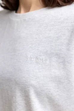Logo T-Shirt Aus Bio-Baumwolle Grau