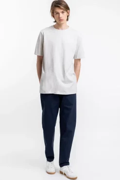 Logo T-Shirt Aus Bio-Baumwolle Grau