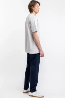 Logo T-Shirt Aus Bio-Baumwolle Grau