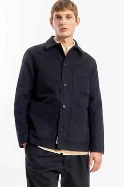 Moleskin Jacke Bio Baumwolle - Schwarz