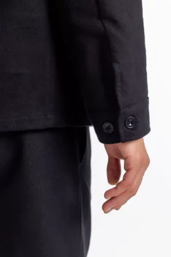 Moleskin Jacke Bio Baumwolle - Schwarz