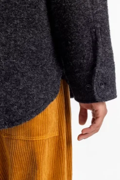 Overshirt Bio Wollmischung - Anthrazit