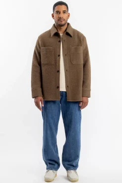Overshirt Bio Wollmischung - Braun