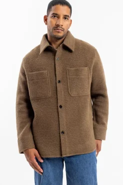 Overshirt Bio Wollmischung - Braun