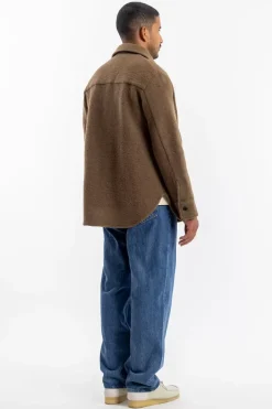 Overshirt Bio Wollmischung - Braun
