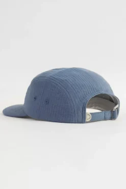 5 Panel Cap Bio Baumwolle - Blau
