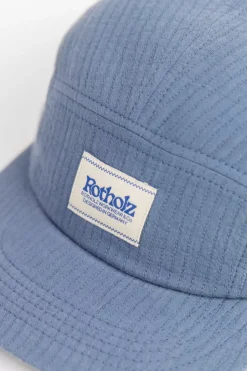 5 Panel Cap Bio Baumwolle - Blau