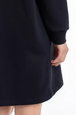 Polo Kleid Aus Bio-Baumwolle Schwarz