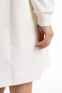 Polo Kleid Aus Bio-Baumwolle Weis