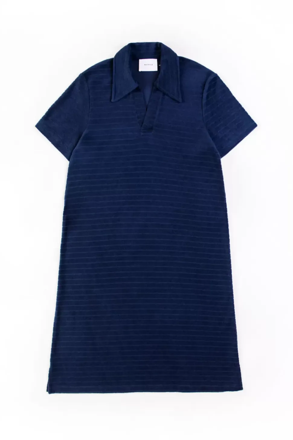 Polo Kleid Aus Bio Frottee Blau
