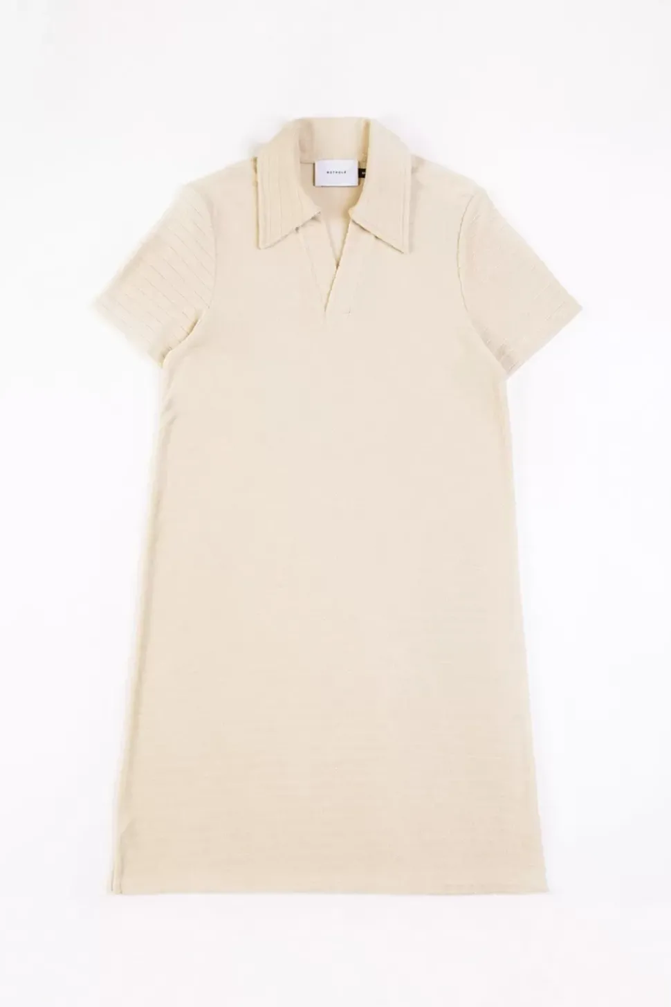 Polo Kleid Aus Bio Frottee Creme