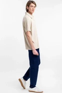 Polo Shirt Aus Bio Frottee Creme