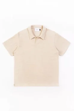 Polo Shirt Aus Bio Frottee Creme