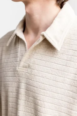 Polo Shirt Aus Bio Frottee Creme