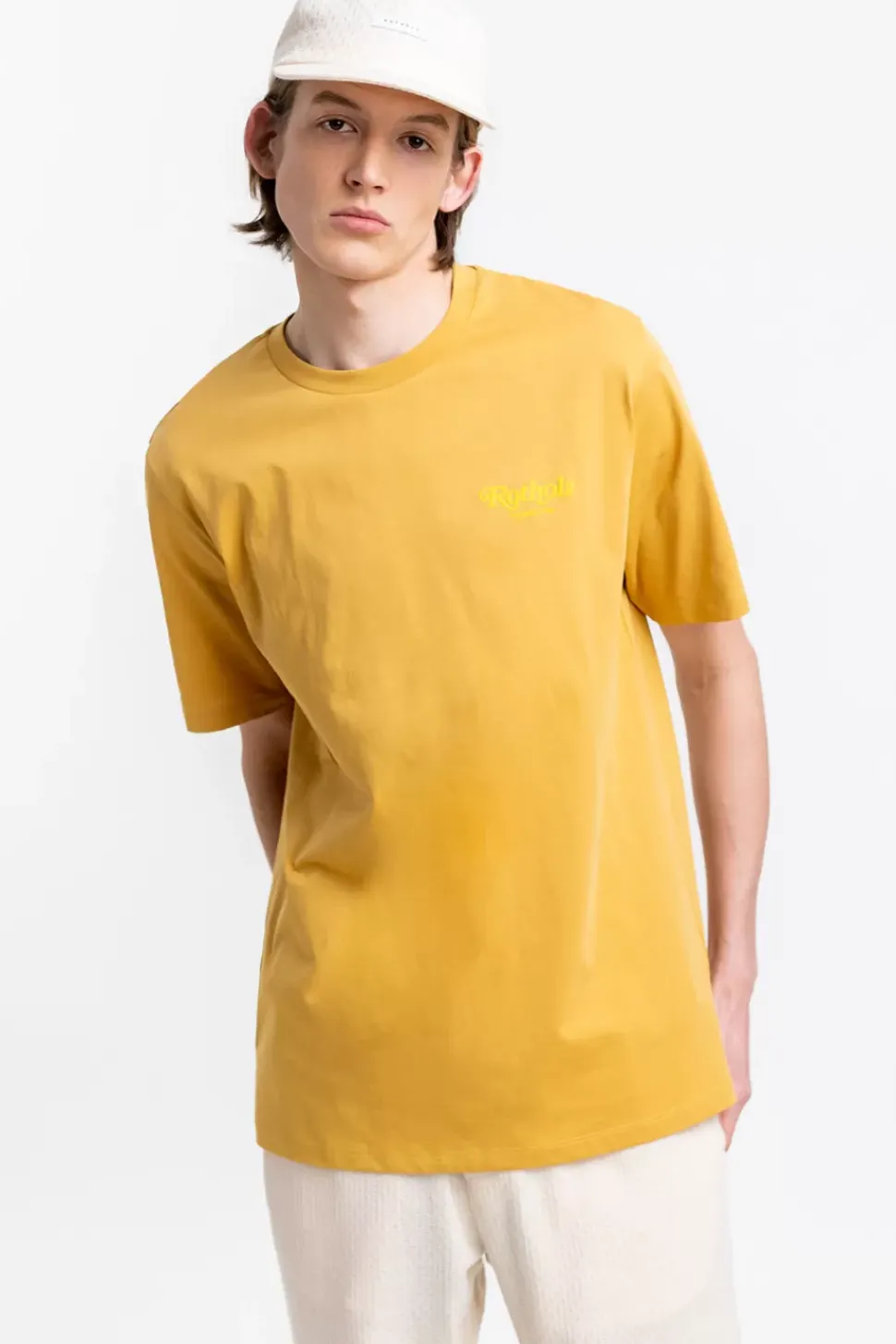 Retro Logo T-Shirt Senfgelb