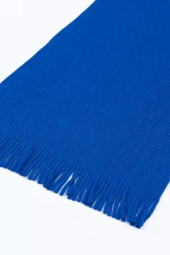 Schal Merinowolle - Kobalt Blau