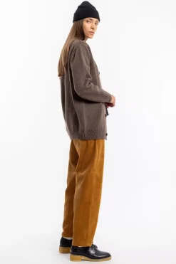 Strick Cardigan Wollmischung - Braun