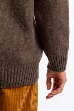 Strick Cardigan Wollmischung - Braun