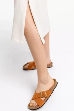 Strick Kleid Aus Bio-Baumwolle Off-White