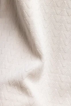Strick Kleid Aus Bio-Baumwolle Off-White