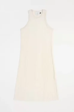 Strick Kleid Bio Baumwolle - Creme