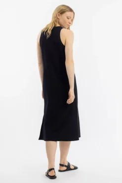 Strick Kleid Bio Baumwolle - Schwarz