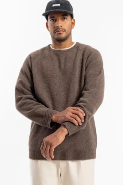 Strickpullover Wollmischung - Braun