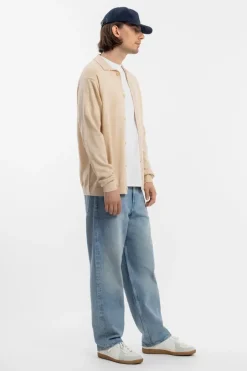 Strick Shirt Merinowolle - Sand