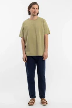 Strukturiertes T-Shirt Bio Baumwolle - Grun
