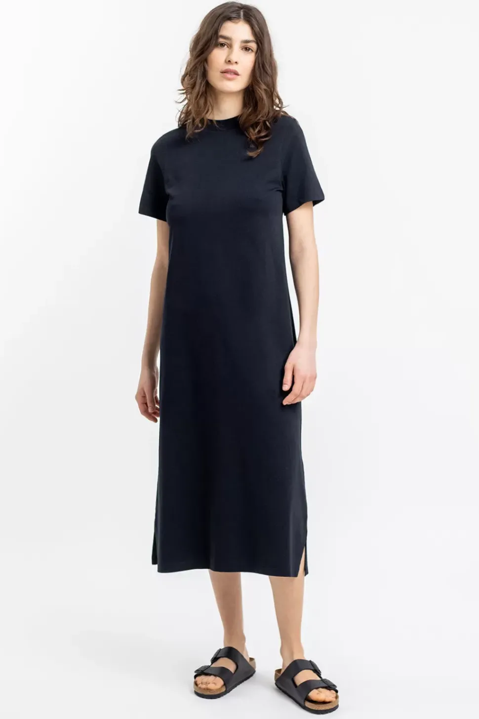 T-Shirt Kleid Aus Bio-Baumwolle Schwarz