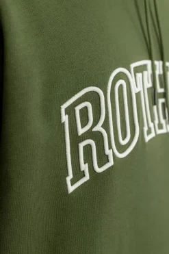 Varsity Logo Hoodie Bio Baumwolle - Grun