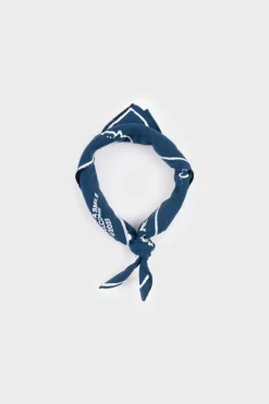 Willkommen Bandana Bio Baumwolle Blau