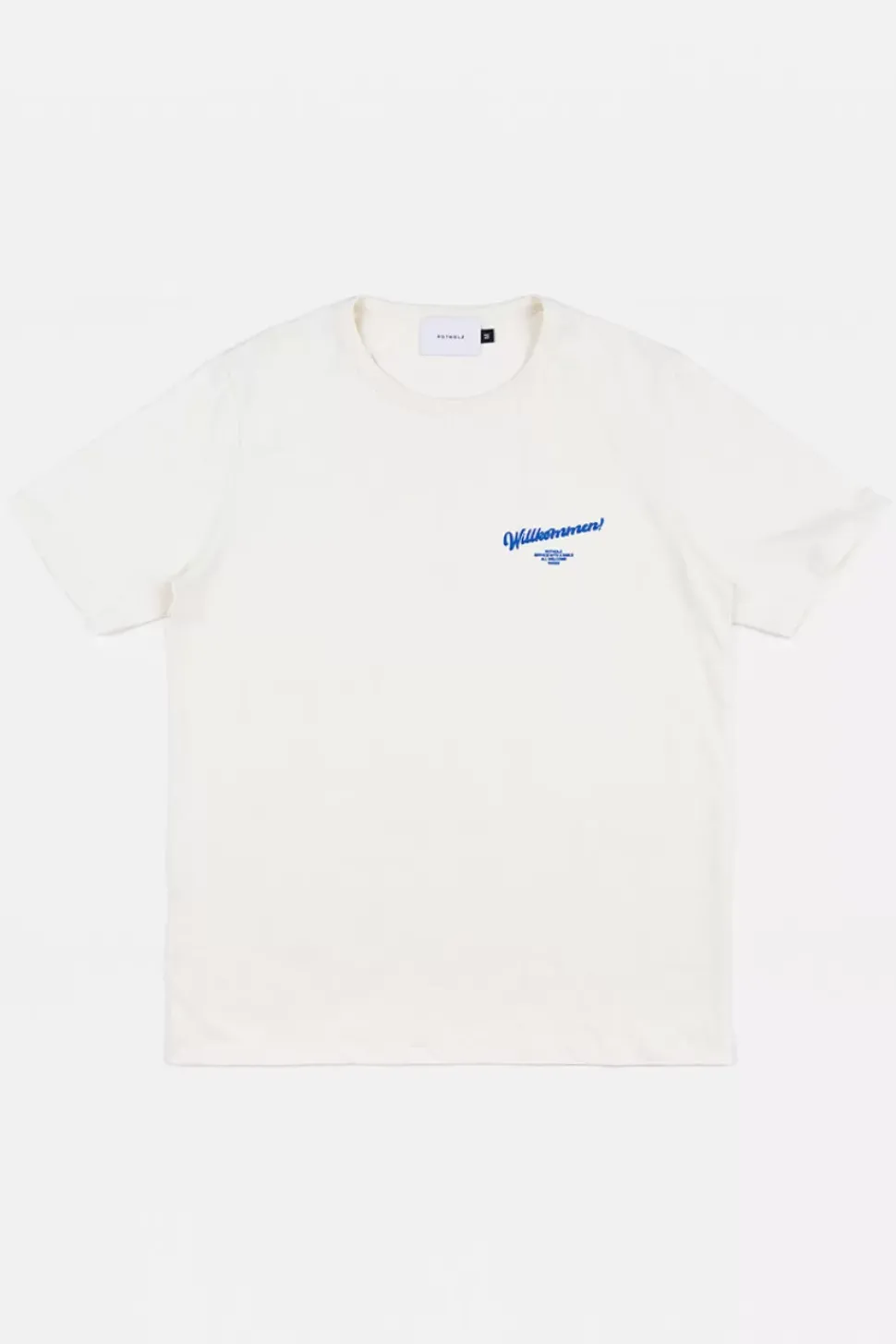 Willkommen Print T-Shirt Bio Baumwolle - Off-White
