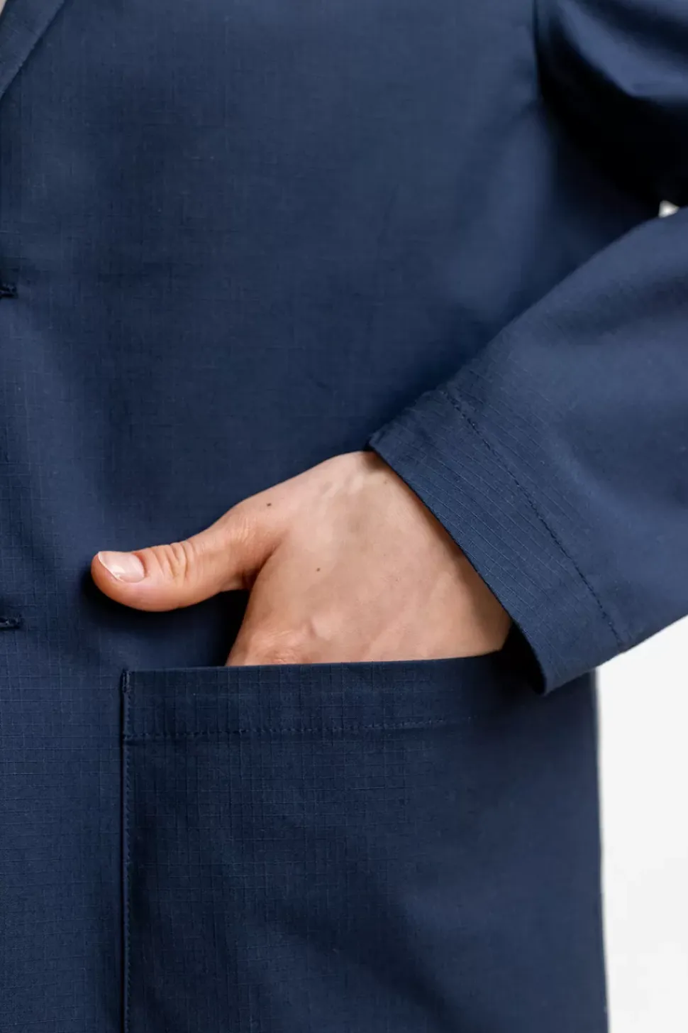 Workwear Blazer Aus Bio Ripstop Blau