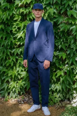 Workwear Blazer Leinen Mix - Dunkelblau