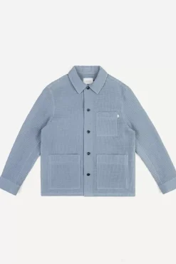 Workwear Jacke Waffle Cotton - Hellblau
